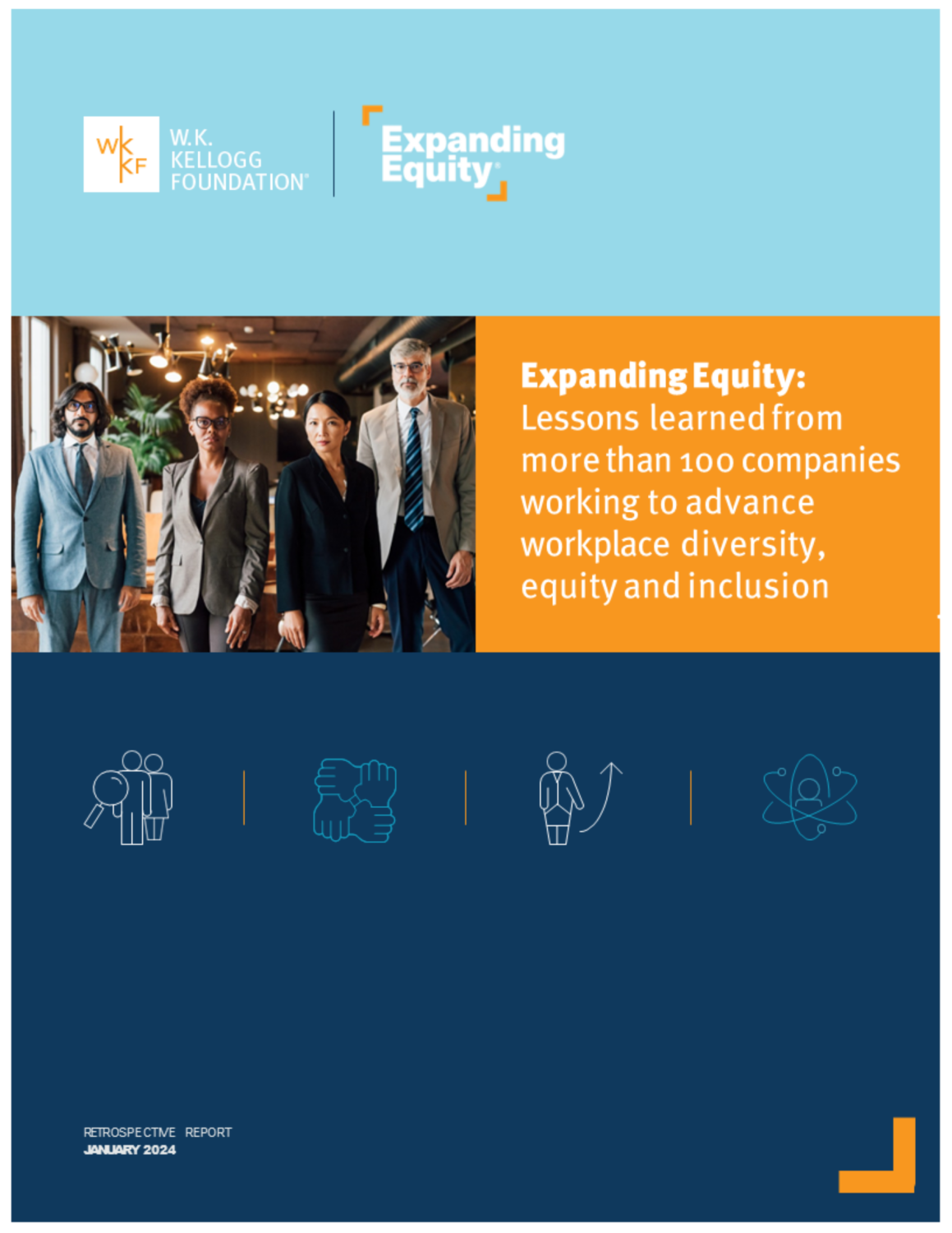 Cover image for Expanding Equity: Lessons learned from more than 100 companies working to advance workplace diversity, equity, and inclusion